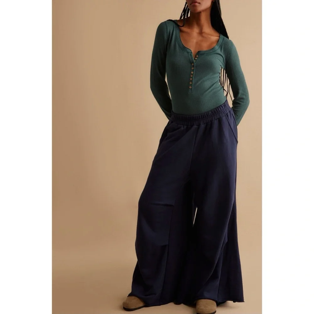 Free People Mia Pants Deep Iris Medium